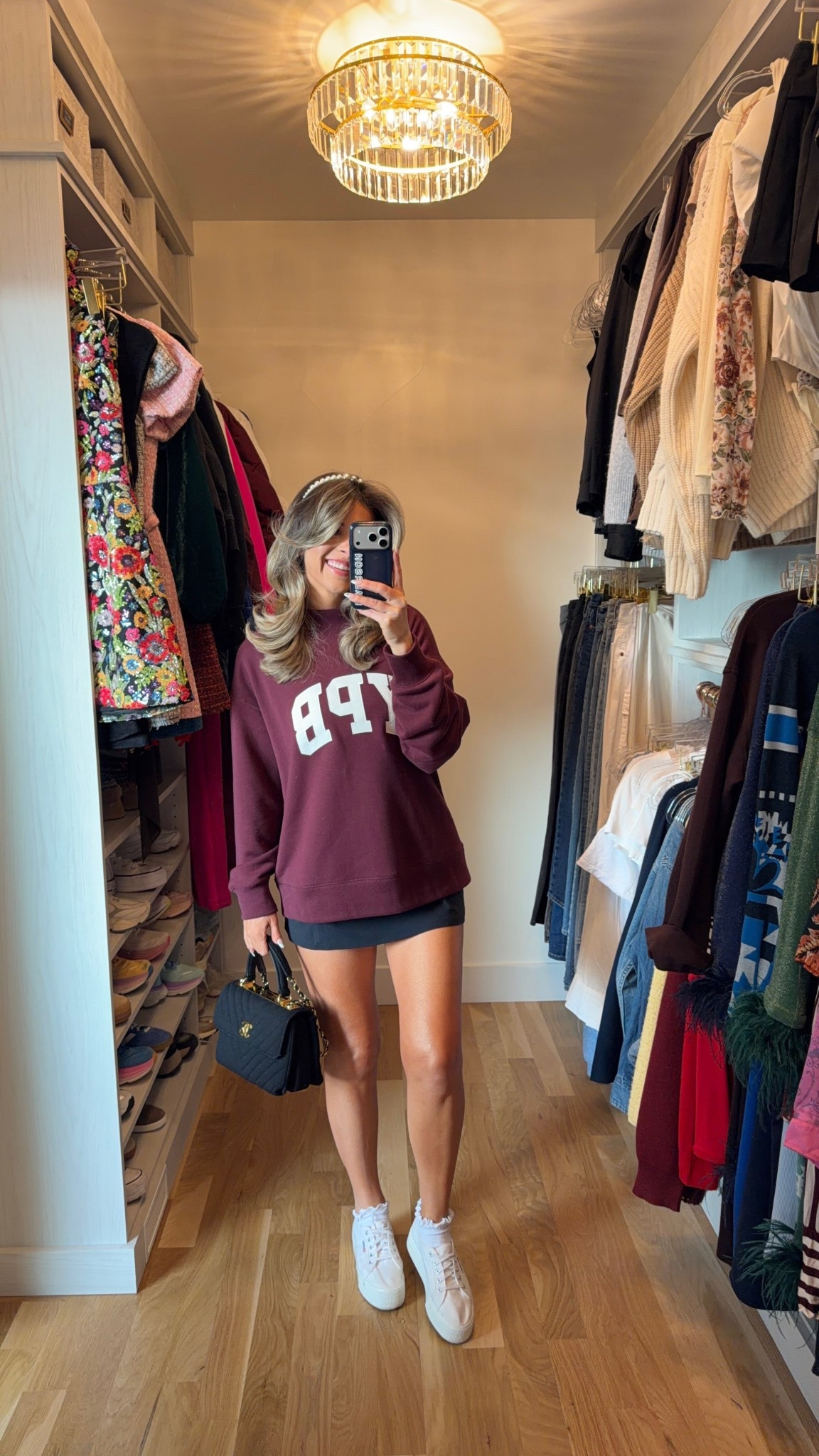 Abercrombie black wrap dress with burgundy oversized sweater 

Wearing xs in dress small in sweater

Workout
Active
Fitness
Everyday
Errands
Shopping
Winter causal 

#LTKActive #LTKSeasonal #LTKFindsUnder100