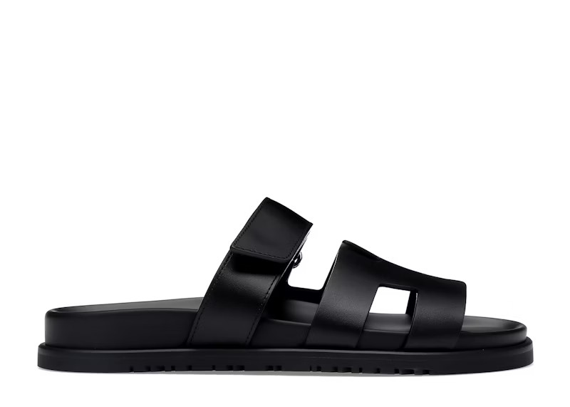 Hermes Chypre Sandal Noir Calfskin Leather (Women's) Sneakers in Black | StockX