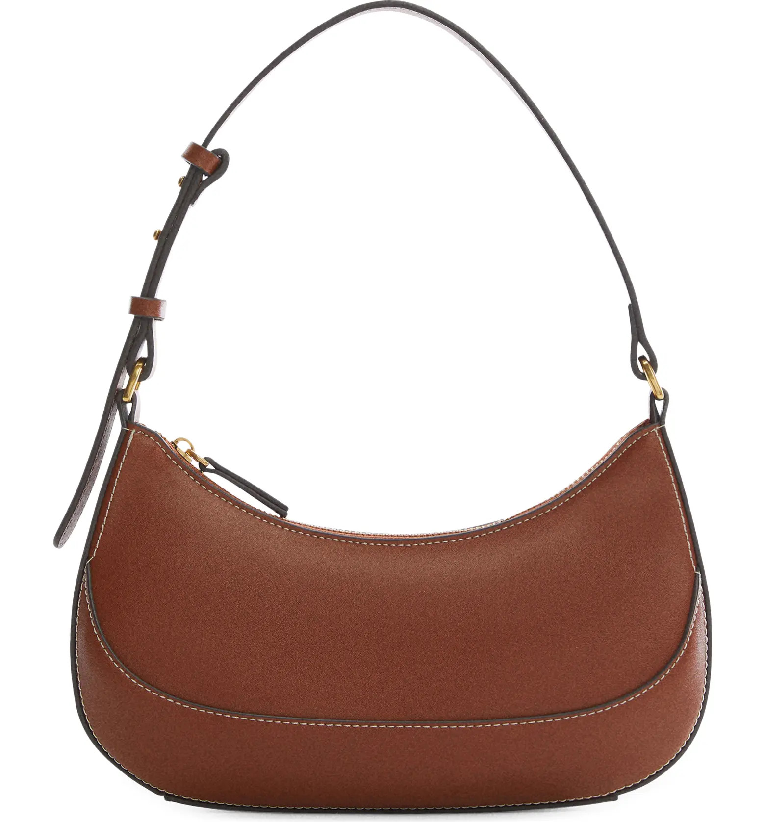 MANGO Oval Faux Leather Shoulder Bag | Nordstrom | Nordstrom