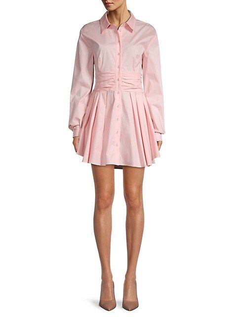 Leoni Ruched Shirt Dress | Saks Fifth Avenue OFF 5TH (Pmt risk)