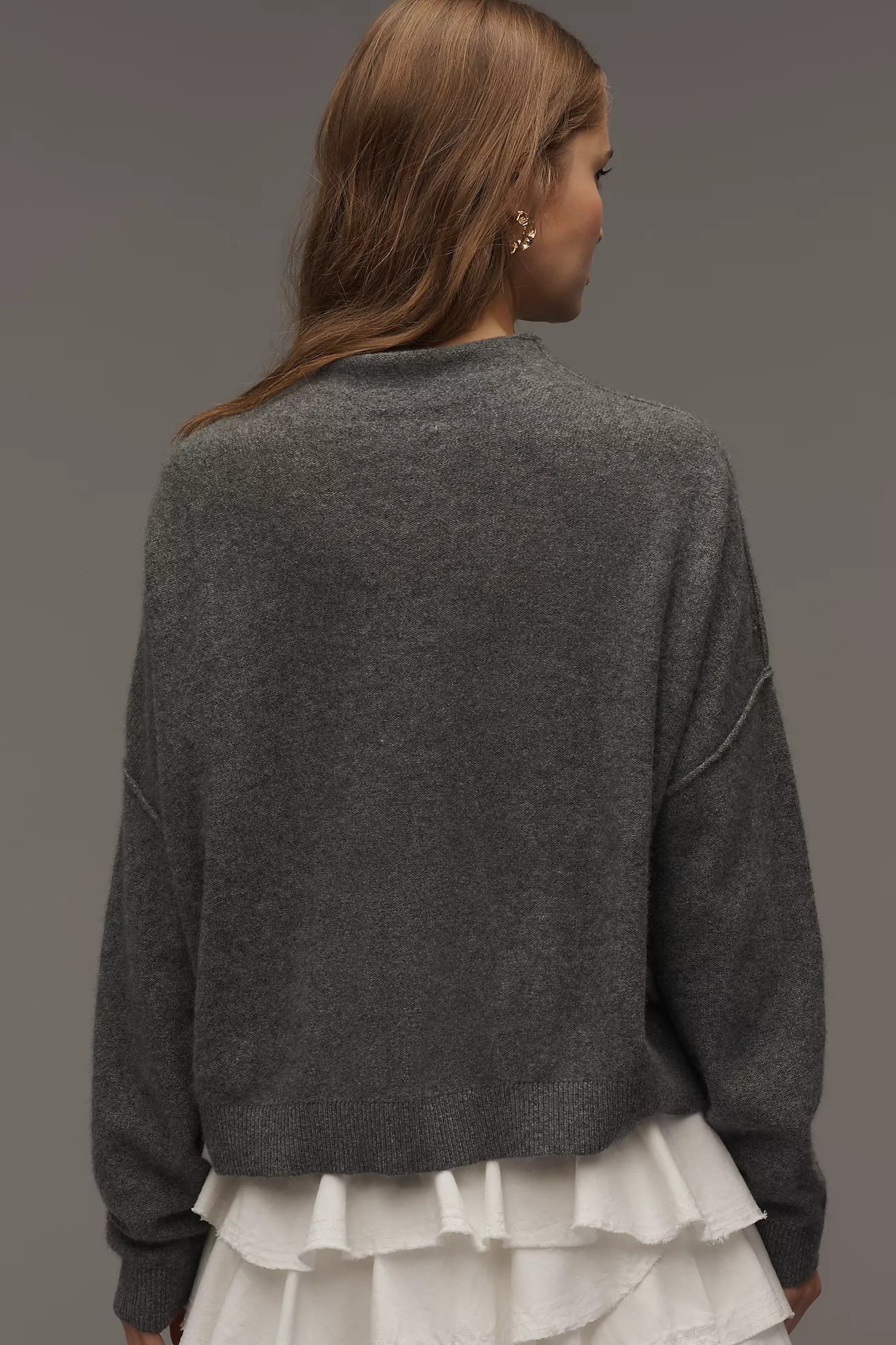 The Alani Cashmere Mock-Neck Sweater by Pilcro | Anthropologie (US)