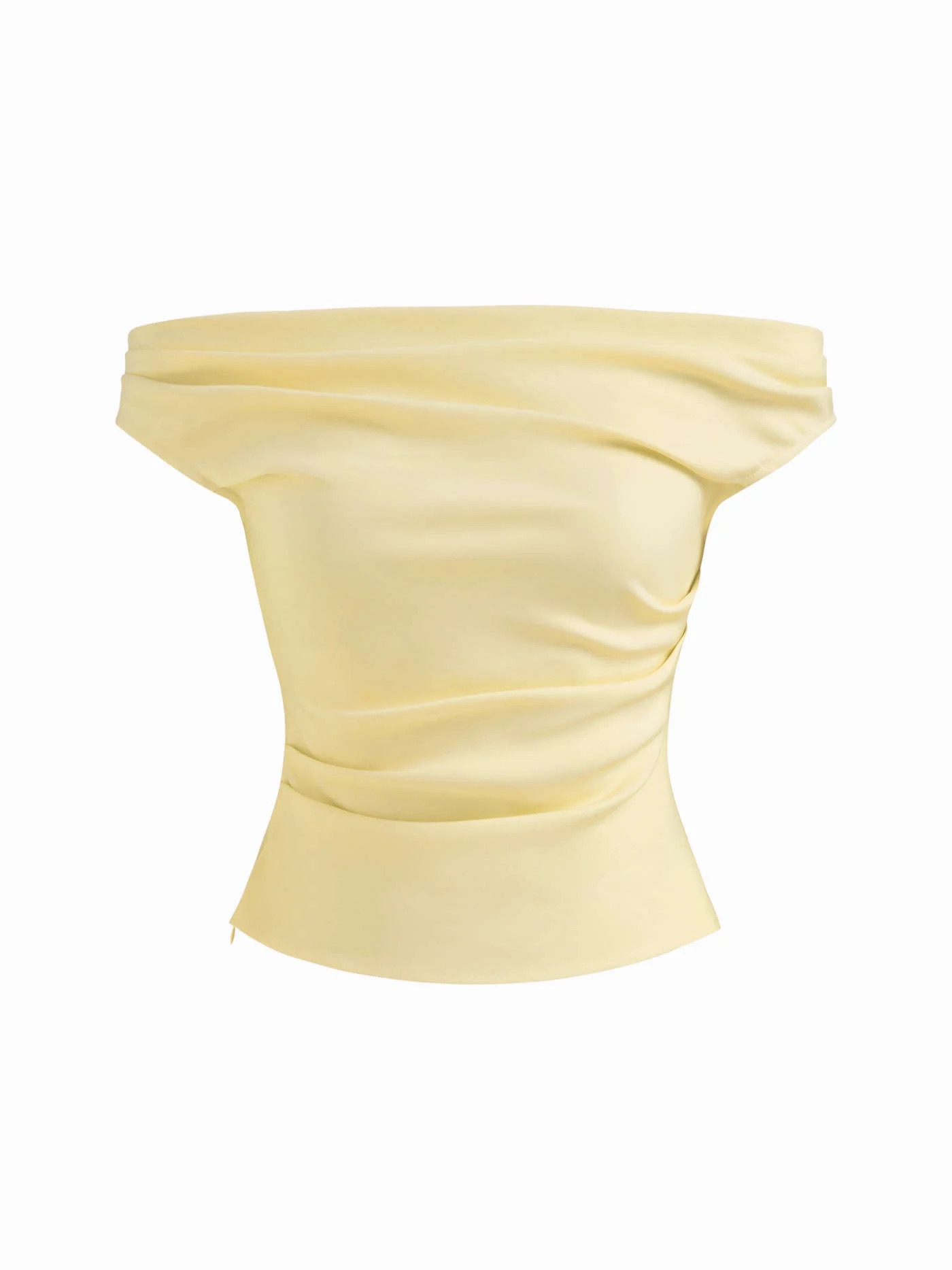 Off-shoulder Ruched Top CHF 27.90HotRecycled | Cider