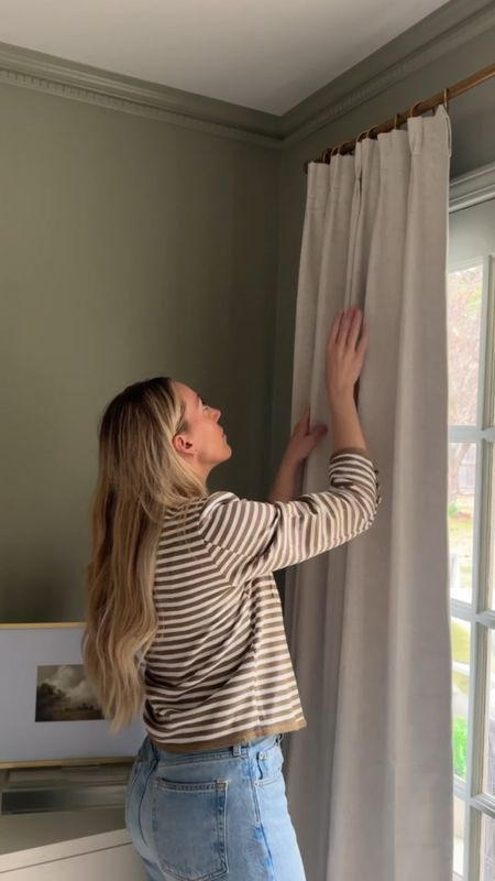 Did you know that spending an extra $20 could make all the difference in elevating your space to look more designer? IT'S TRUE! 👏🏼

First of all, these Amazon blackout pinch pleat curtains deserve an award.🥇 They are seriously so high quality. I recently had some designer curtains made and these stand up to the same hand made quality I paid $350+ for. Best part? These curtains are under $80 for the pair and come with drapery pins.

For this two pack of curtains, I purchased one pack of
14 Curtian rings (on sale for $10 right now) 🤩

#LTKhome #LTKstyletip #LTKfindsunder50