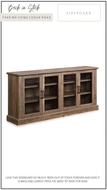 Back in stock!!! This sideboard is such a great size for the price and awesome reviews!

Sideboard, credenza, buffet, console cabinet, media cabinet, tv stand, amazon, amazon finds, amazon home, dining room, living room, entryway 

#LTKFind #LTKhome #LTKsalealert
