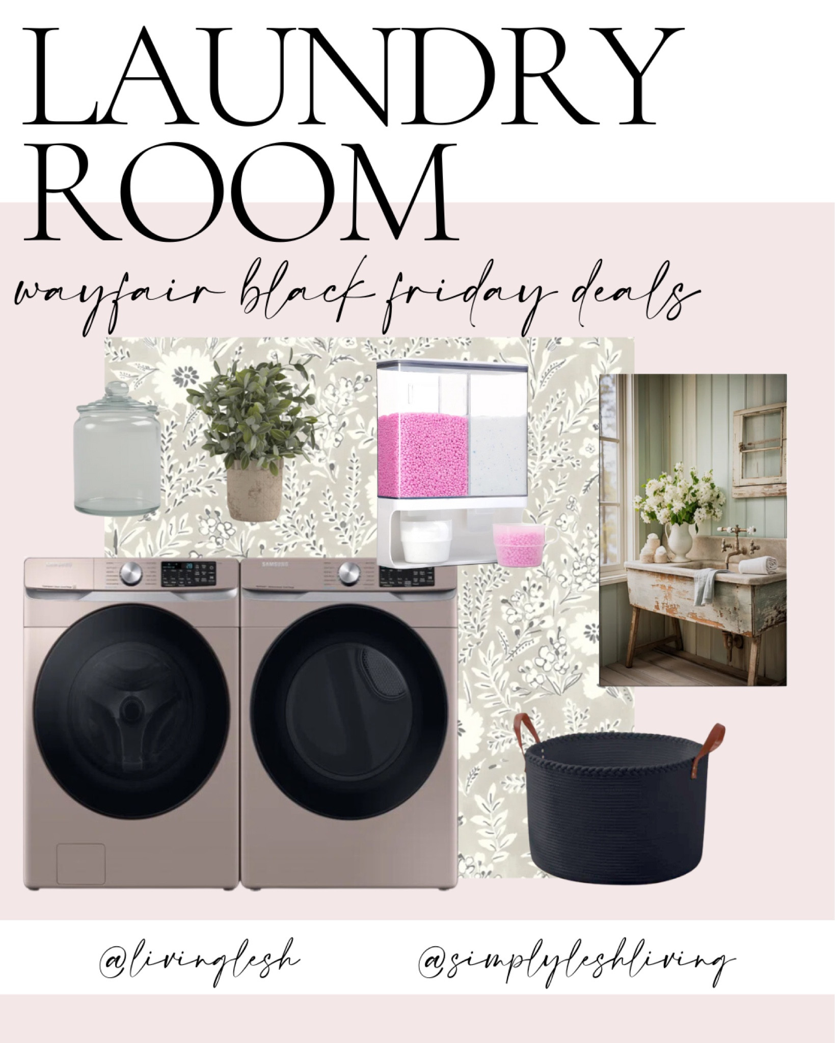 Wayfair | Wayfair sale | Home decor | Home finds | Black Friday | Cyber week | Laundry room | Washer | Dryer | Detergent dispenser | Wallpaper | Hamperr

#LTKSaleAlert #LTKCyberWeek #LTKHome