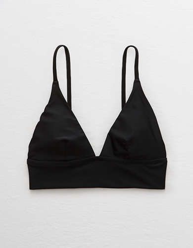 AERIE LONGLINE TRIANGLE BIKINI TOP | American Eagle Outfitters (US & CA)