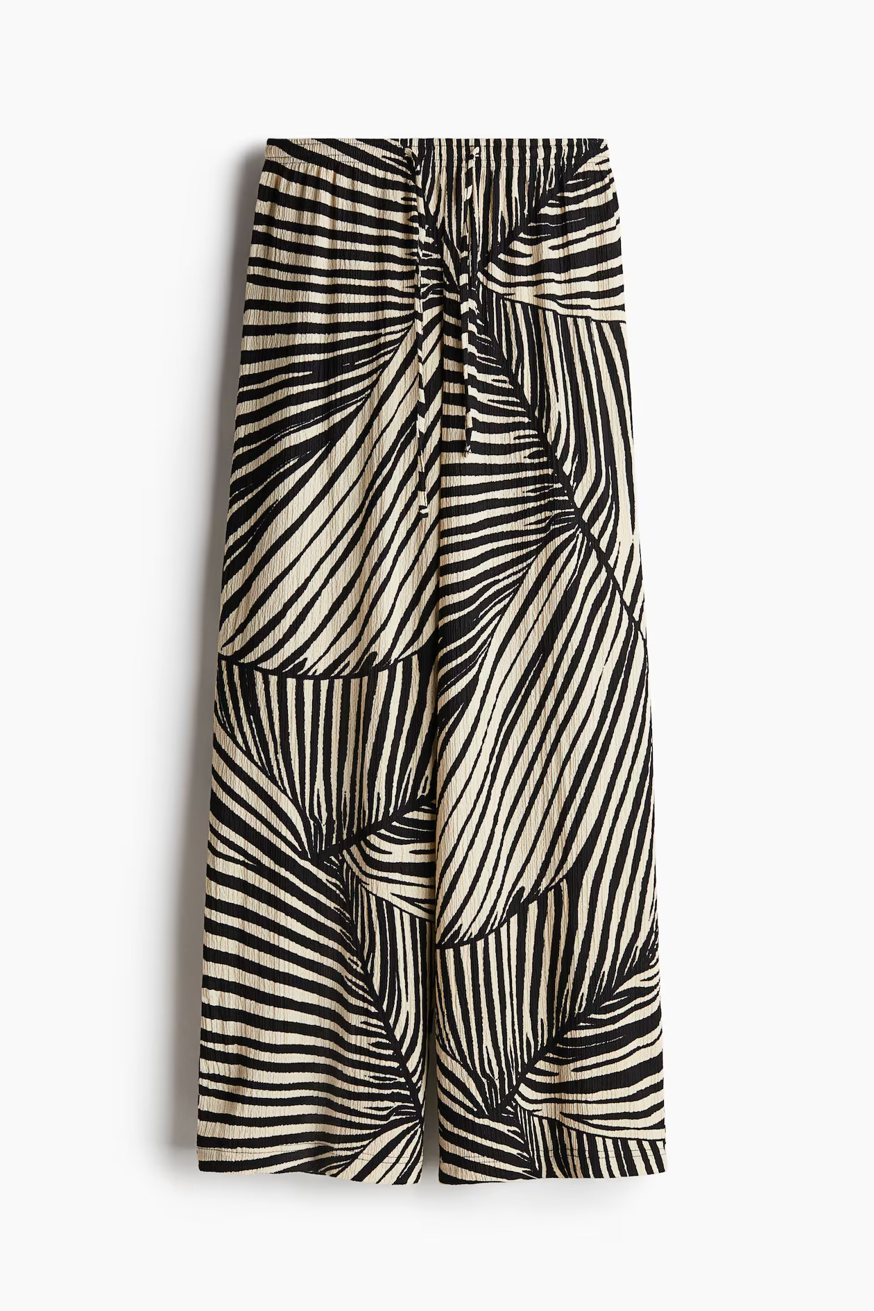 Weite Schlupfhose - Schwarz/Gemustert - Ladies | H&M DE | H&M (DE, AT, CH, NL, FI)