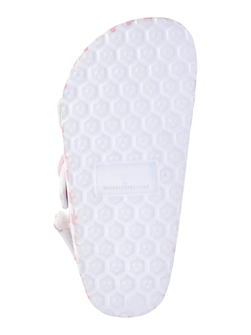 Wonder Nation Toddler Girls EVA Two Buckle Print Sandals | Walmart (US)