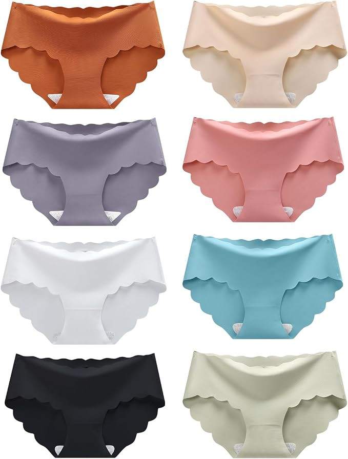 Demifill Teen Girls Seamless Underwear Tagless No Show Panties | Summer Ultra Thin Ice Silk Seaml... | Amazon (US)