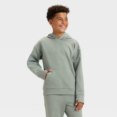 Boys' Spacer Hoodie Sweatshirt - All In Motion™ Sage Green M | Target