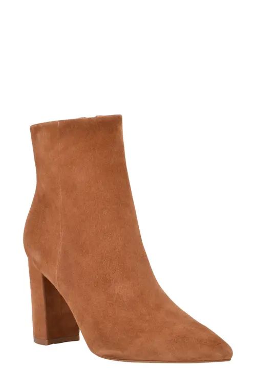 Marc Fisher LTD Ulani Pointy Toe Bootie in Sella Suede at Nordstrom, Size 5.5 | Nordstrom