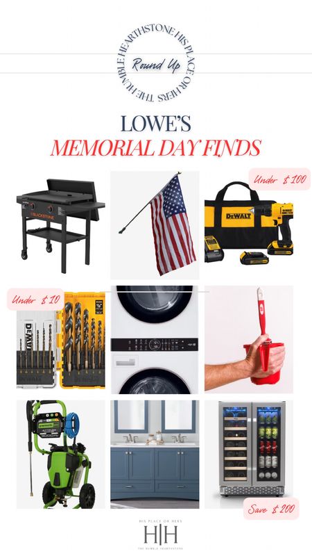Lowe’s home improvement Memorial Day finds. 

Grill | Tools | Appliances | Bathroom | Paint | Flag | Summer 

#LTKSaleAlert #LTKHome