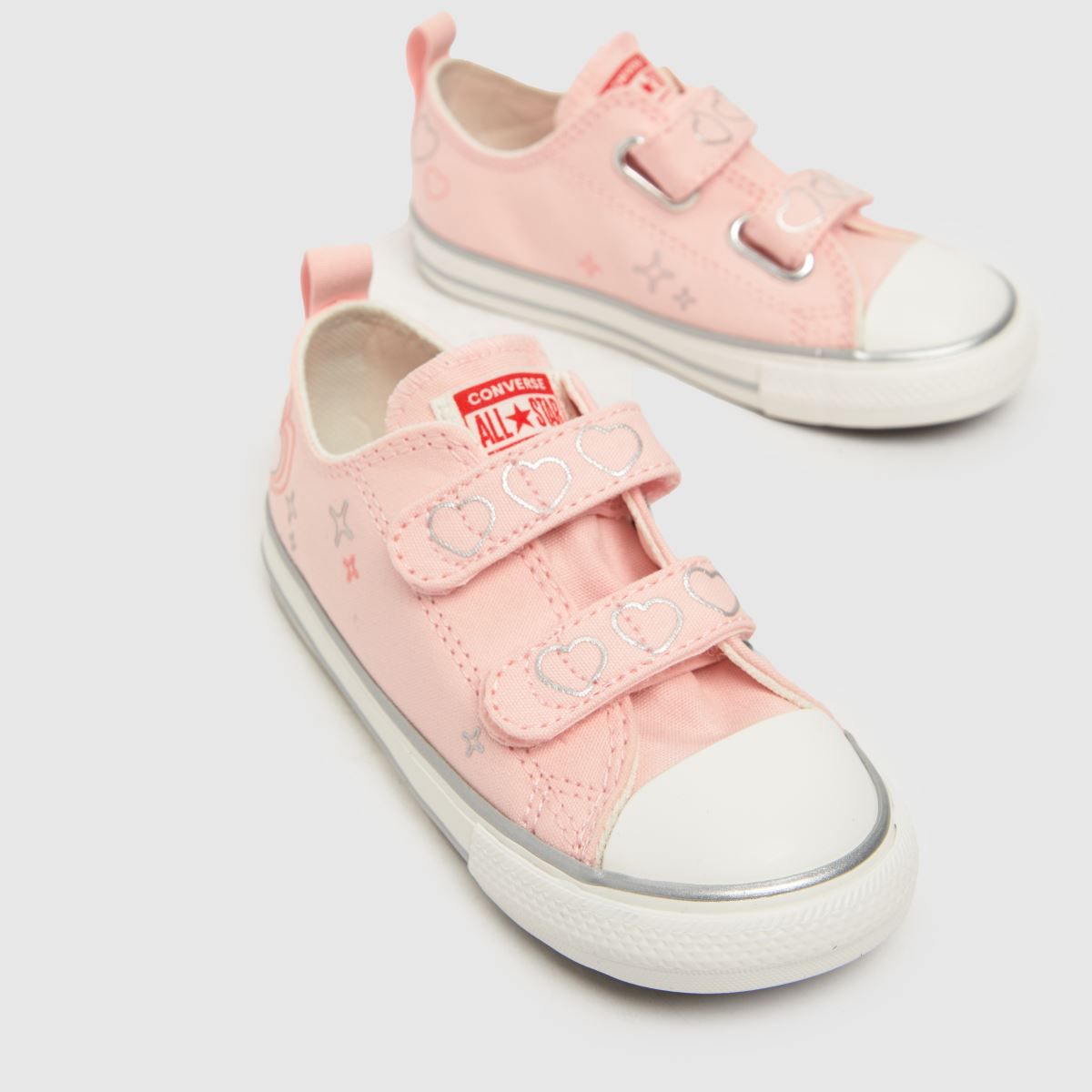 Kids Girls Toddler Pale Pink Converse All Star Lo 2v Trainers | schuh | Schuh