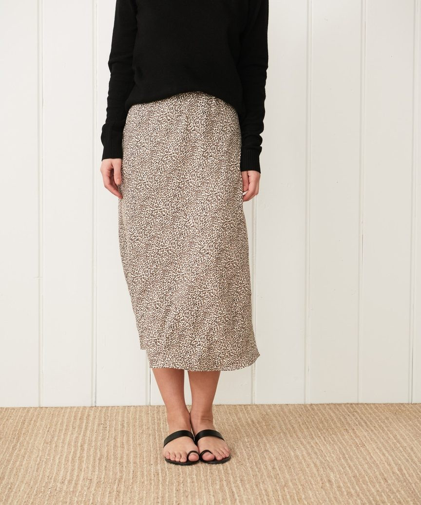 Leopard Slip Skirt | Jenni Kayne
