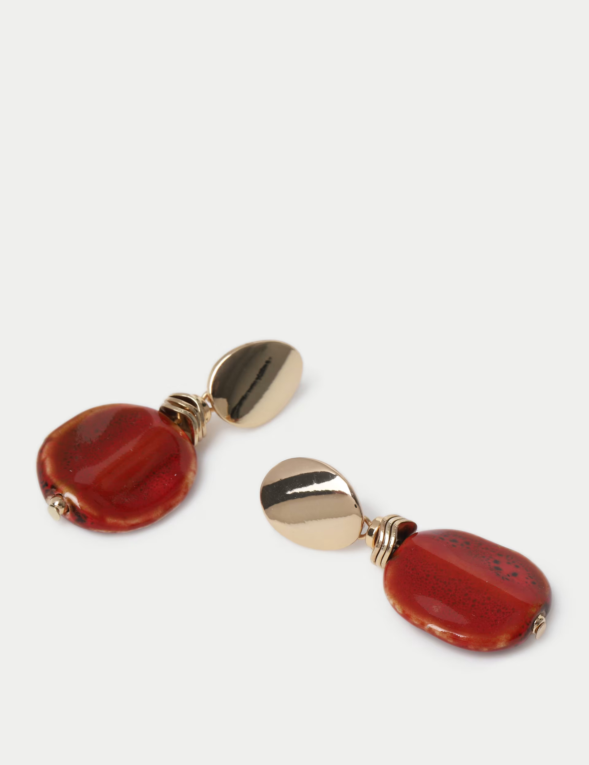 Gold Tone Ceramic Drop Earrings | Marks & Spencer (UK)