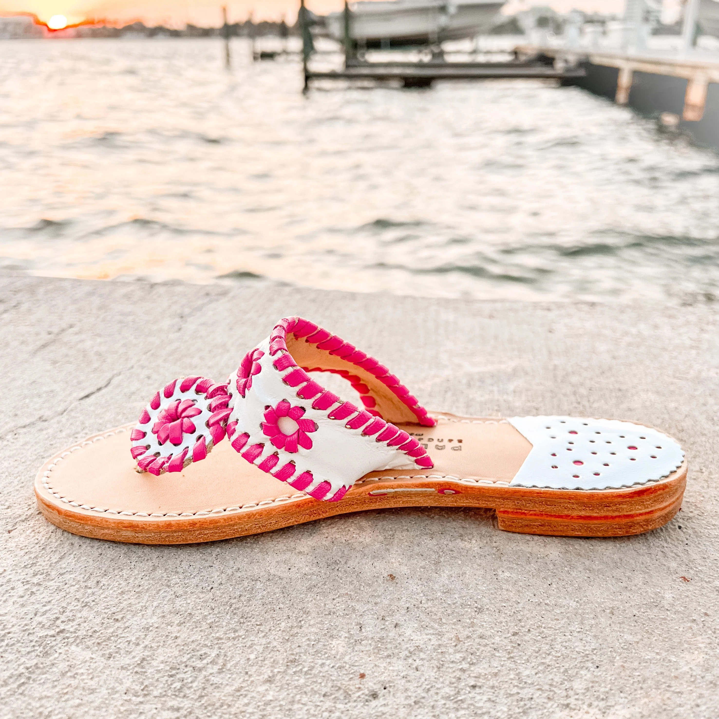PB White / Linaria | Palm Beach Sandals