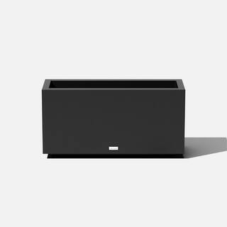 Veradek Long Box 32 in. Black Plastic Rectangular Planter | The Home Depot