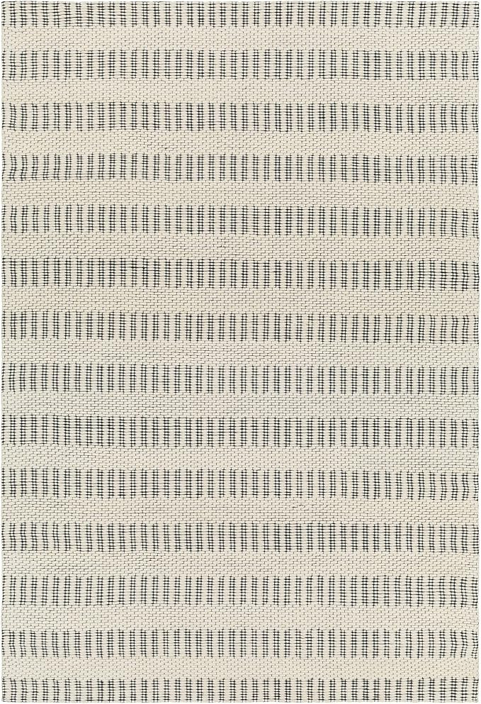 Surya Nevada Modern Striped Area Rug,8' x 10',Black | Amazon (US)