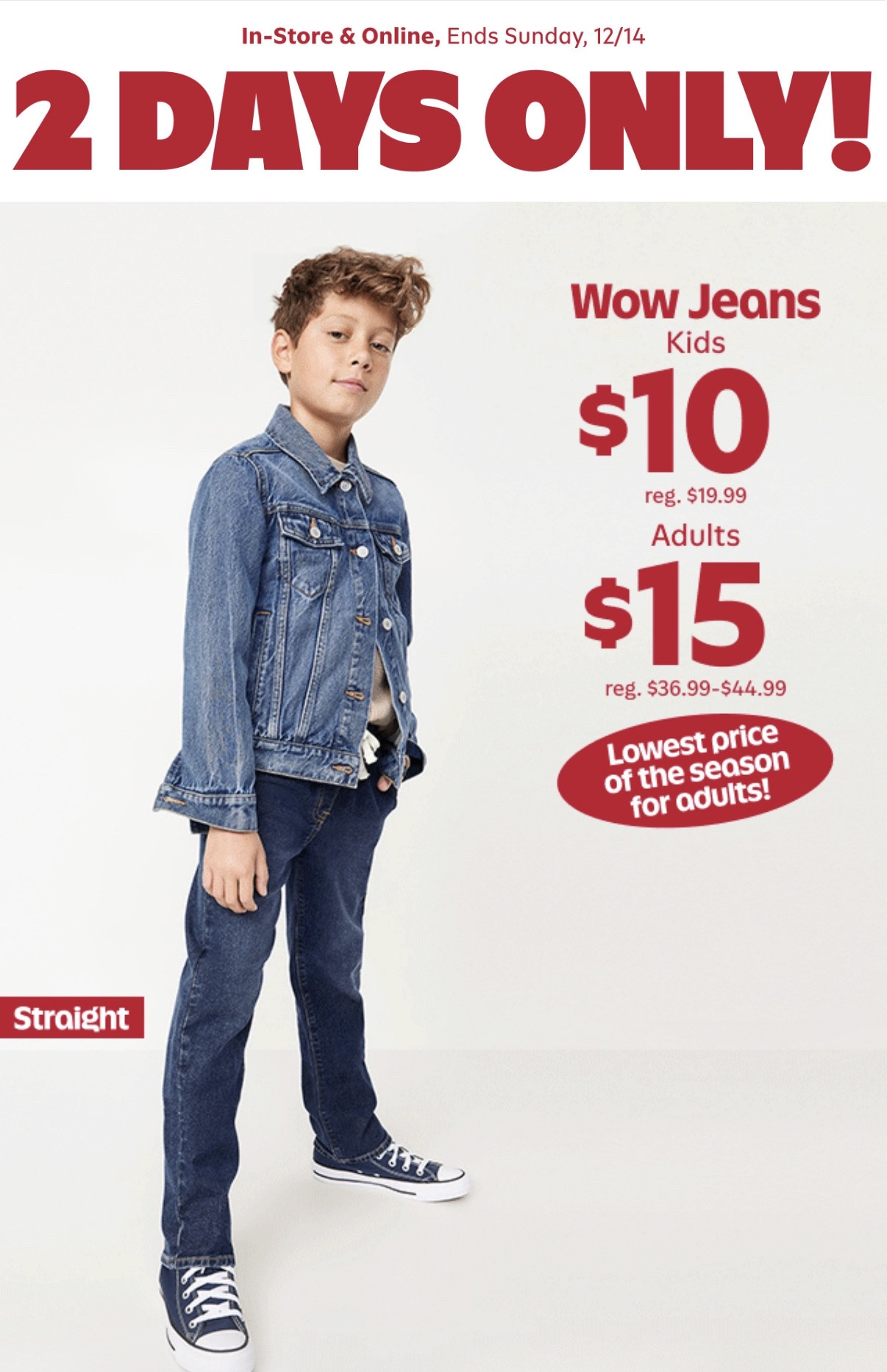 DEAL OF THE DAY: Old Navy jeans!!!
$10 kids jeans + $15 adult jeans — run, don’t walk.
Linked everything on my LTK!

#ShoppingWithPriiincesss #Atlantamom #Atlantabloggers #Atlantablogger #AtlantaCreator #Atlantacontentcreators #Atlantacontentcreator #oldnavyjeans #LTKsale


#LTKHoliday #LTKGiftGuide #LTKSaleAlert