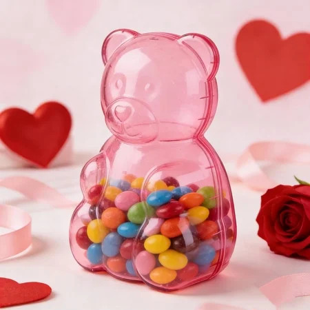 Gummy Bear Containers Plastic, Giant Gummy Bear Container, Large Clear Plastic Container Teddy Bear, Fillable Teddy Bear, For Valentine's Day Party Favors | Walmart (US)