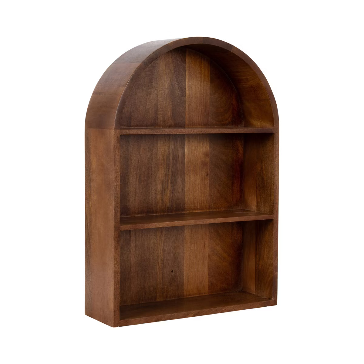 Kate & Laurel All Things Decor 18"x26" Arcott Arch Wall Shelf Walnut Brown | Target
