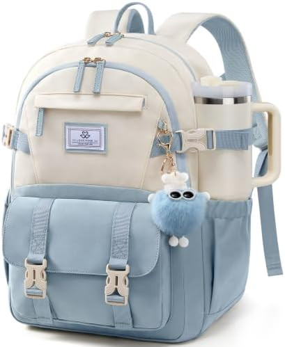 LOVEVOOK School Backpack for Teen Girls, Bookbag for 8-16 Student, Middle High College Back to Sc... | Amazon (US)