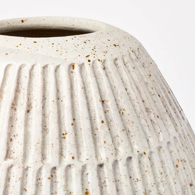 Large Carved Cream Vase - Threshold™ designed with Studio McGee | Target