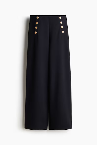 H & M - Button-front Pants - Blue | H&M (US + CA)