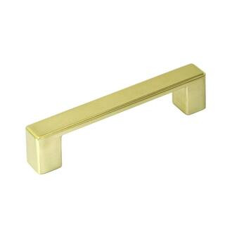 Kingsman Hardware Kingsman NEPOLI 3-3/4 in. (96 mm) Brushed Champagne Gold Zinc Alloy Drawer Pull... | The Home Depot
