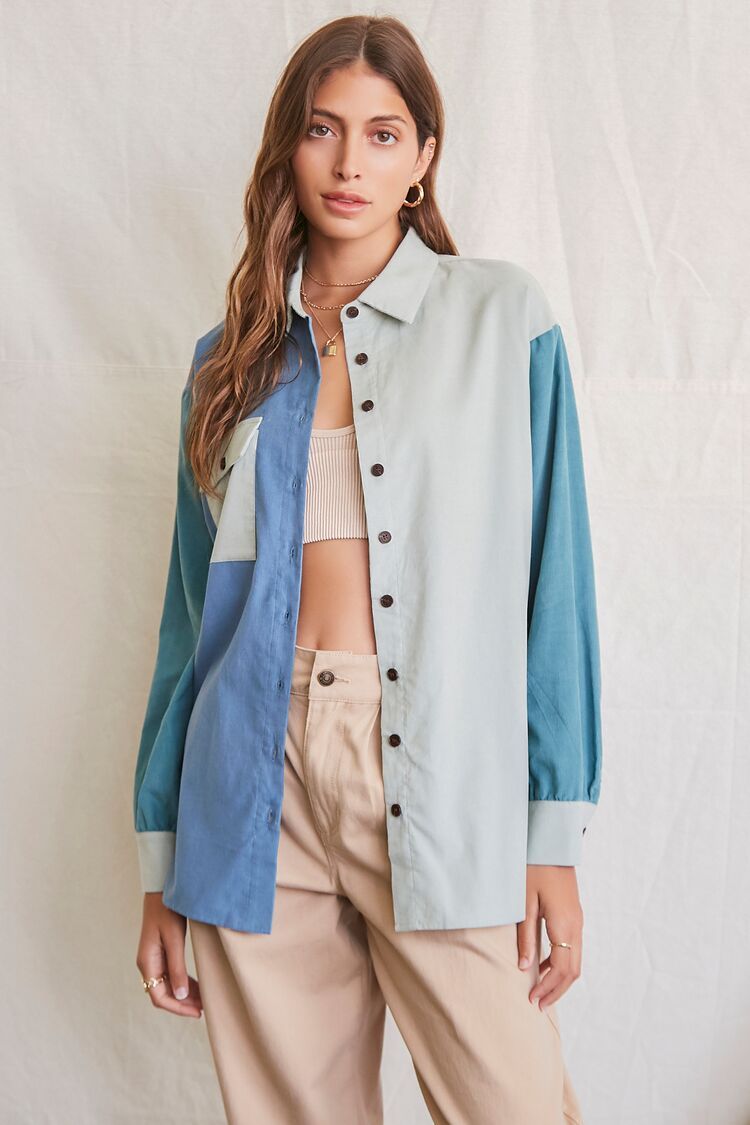 Colorblock Drop-Sleeve Shirt | Forever 21 (US)