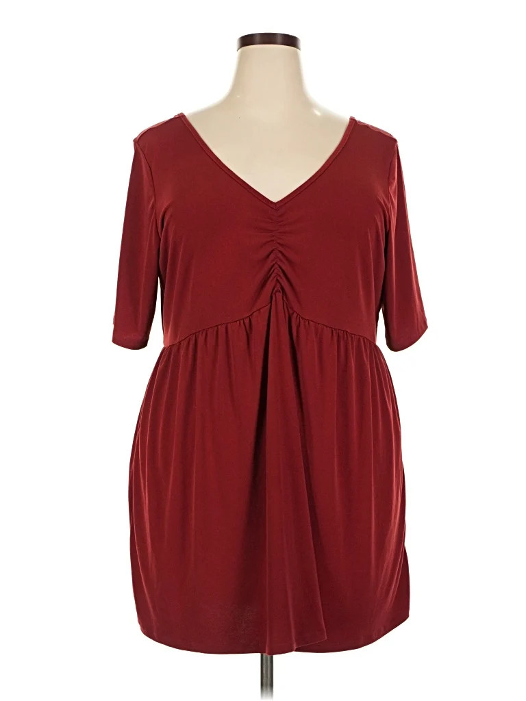 Torrid Burgundy Short Sleeve Top Size 3X Plus (3) - 51% off | ThredUp (US)