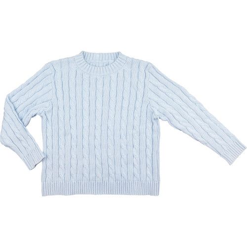 Blue Cable Knit  Sweater | Cecil and Lou