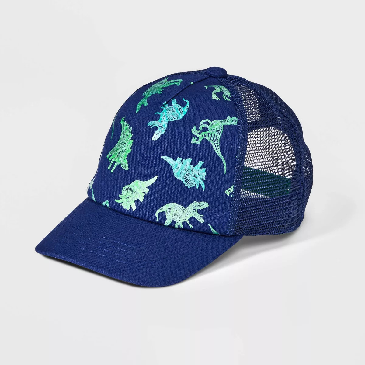 Kids' Dino Printed Baseball Hat - Cat & Jack™ Navy Blue | Target