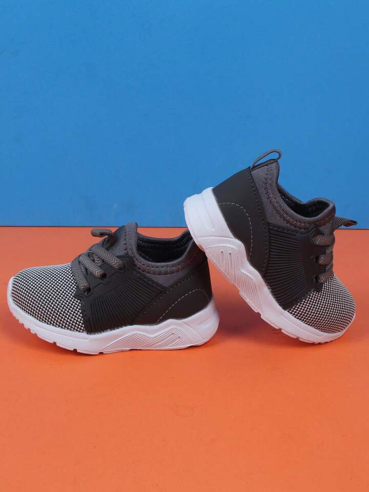 1 Pair Infant Sports Shoes, Deep Gray Color, Suitable For Baby Boys | SHEIN