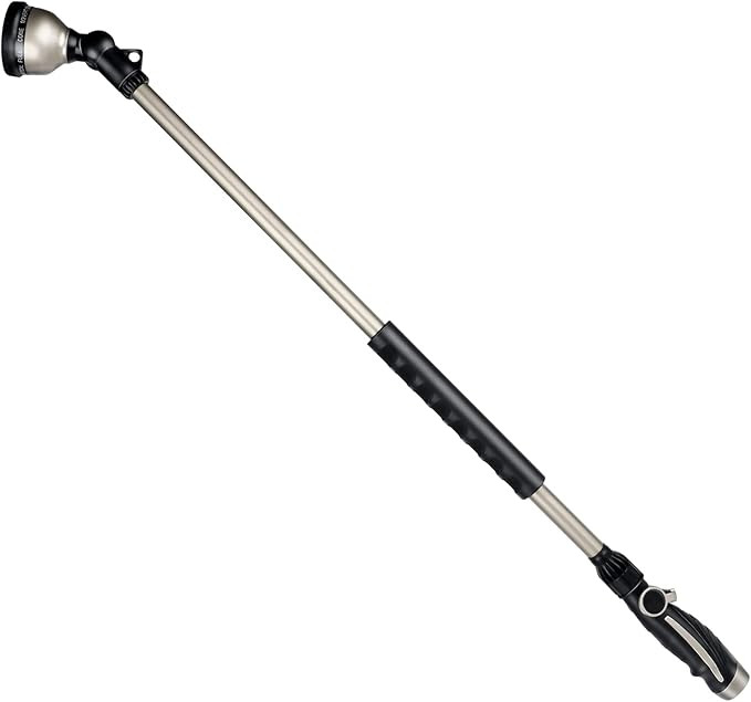 RESTMO 36” Long Watering Wand, Metal Garden Hose Wand with 180° Swivel Head and 10 Spray Patte... | Amazon (US)