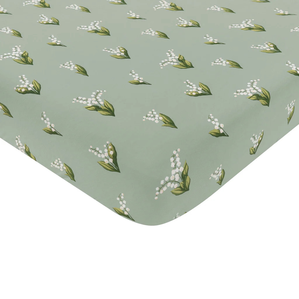 Crib Sheet in Thyme Lily | Kyte BABY