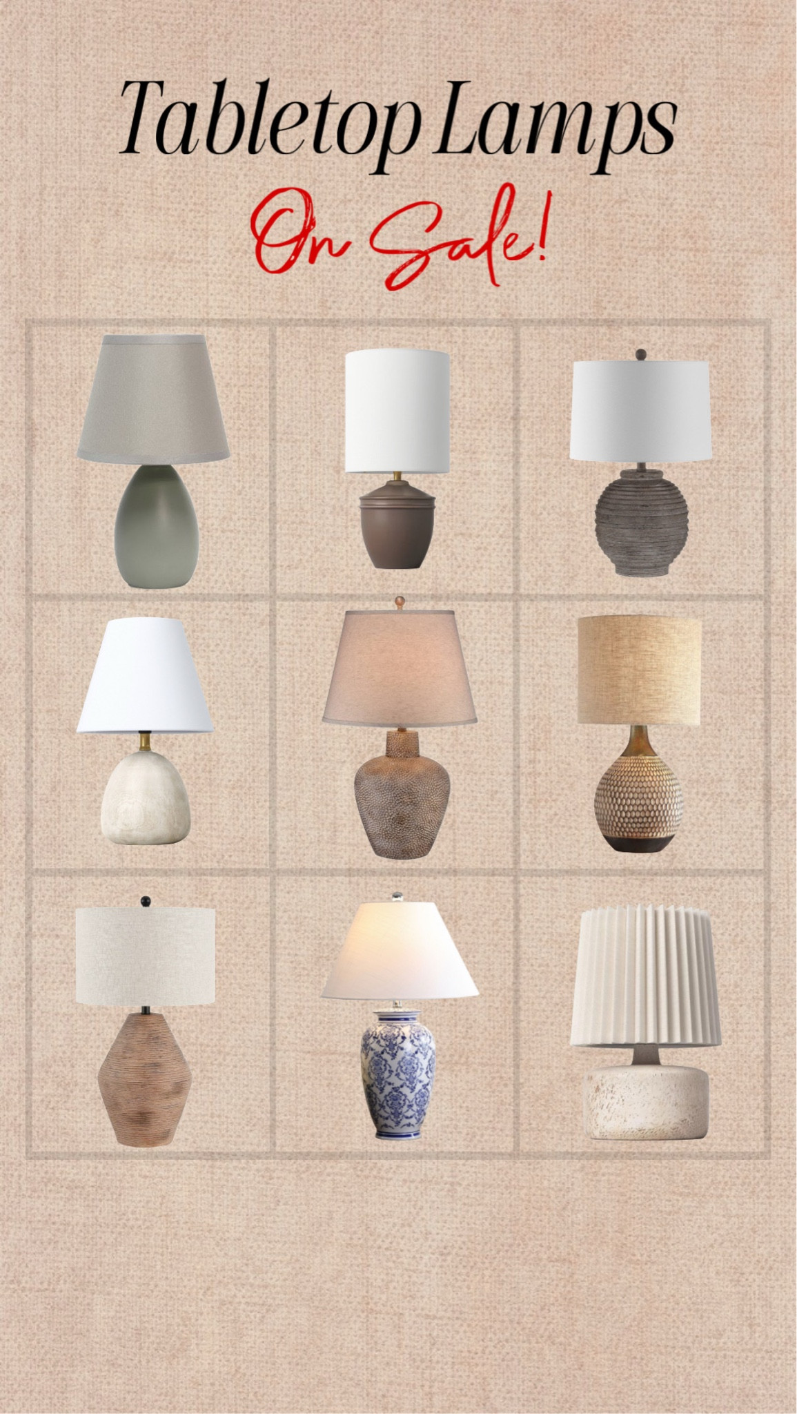 Tabletop lamps on sale! #tabletoplamps #homefinds #kitchenlamps 

#LTKGiftGuide #LTKHome #LTKFindsUnder100
