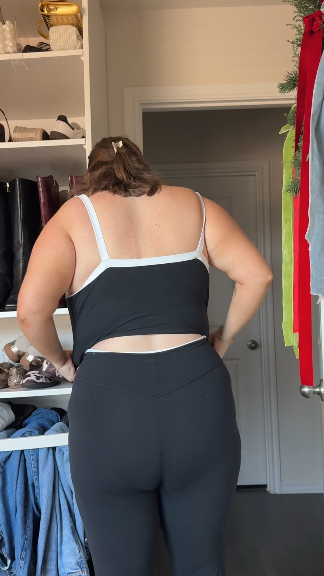 Wearing xl in workout set snd 2x in green top. Hill house robe. Linking Margot’s water table too and my shower essentials 

#LTKmorningroutine #LTKPlusSize #LTKselfcare