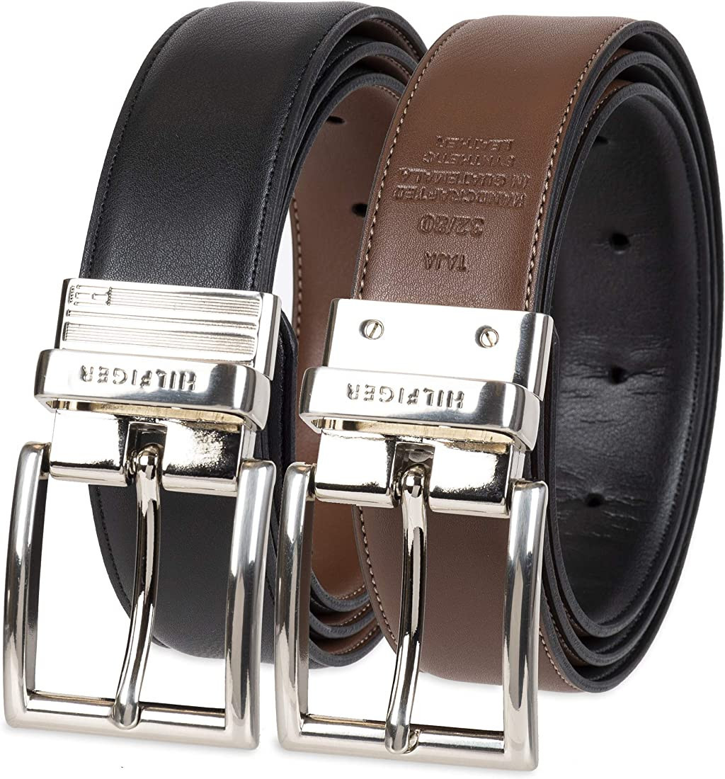 Tommy Hilfiger Men's Reversible Two-In-One Rotative Buckle Belt | Amazon (US)