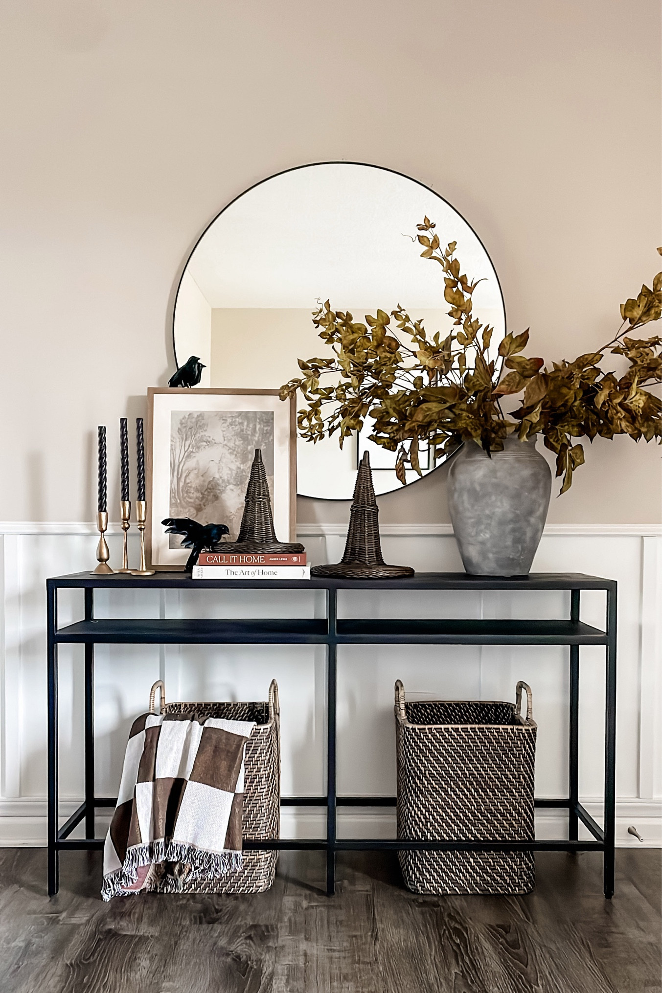 Fall decor | entryway

Console table, mirror, vase, pottery barn, west elm, crate & barrel, Target finds, McGee & Co, Halloween, witch hats, crows, Amazon finds, candles, candlesticks, candelabras, coffee table books, fall stems, Afloral, faux stems, basket, checkered blanket, throw, wicker, spooky season 

#LTKSeasonal #LTKHome #LTKFallSale