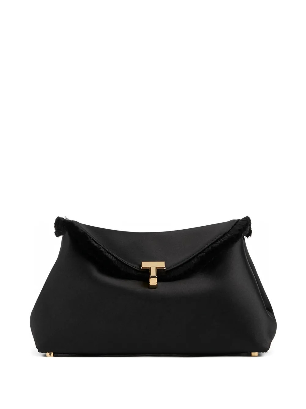 mini T-lock frayed clutch bag | Farfetch Global