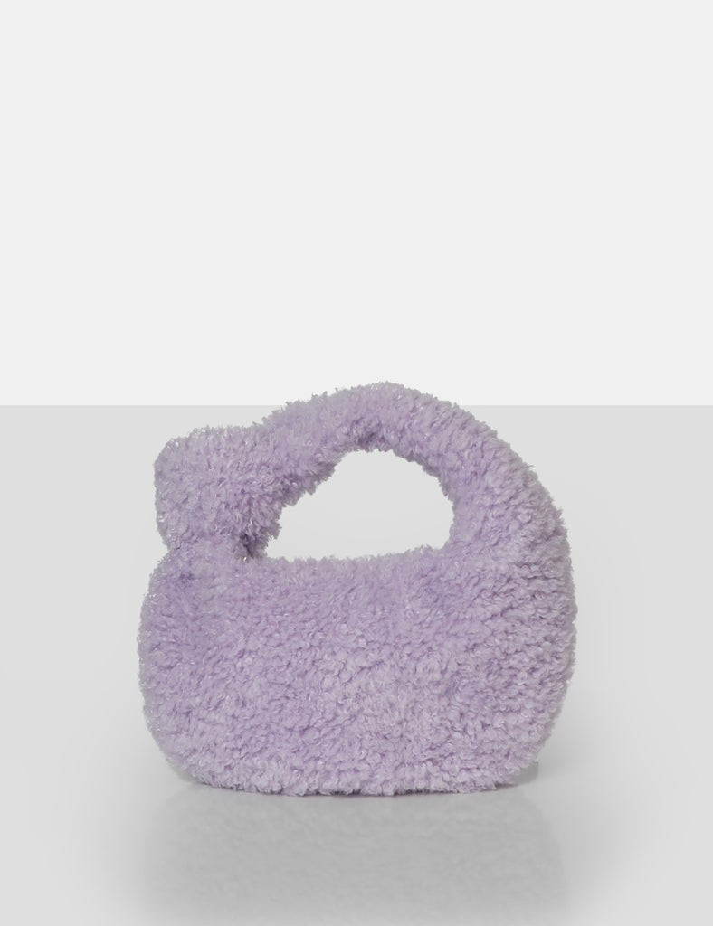 The Lyra Lilac Fluffy Mini Handbag | Public Desire (US & CA)