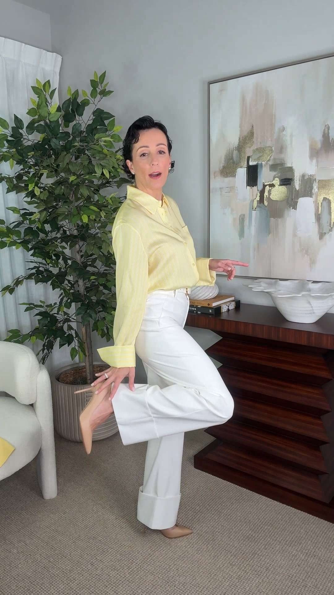 Full leather, incredibly comfortable, and tailored to flatter. I’m on my third pair from Alice + Olivia because they fit that good.

They look high-end (because they are), but they’re easy to wear and style. The white cuff detail adds a modern edge that makes the whole outfit pop.

Classic with a twist. Grab them before they’re gone. 

 #LTKgrwm #LTKootd #LTKPetite