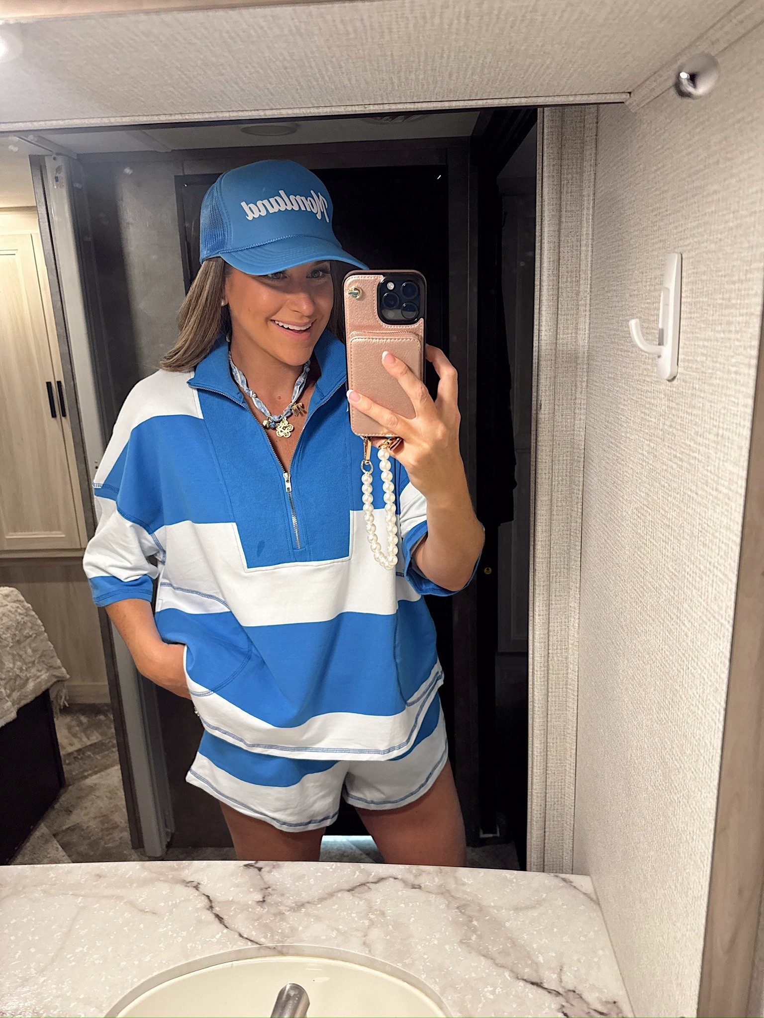 Camping ootd! In a medium 2 piece lounge set, necklace, hat and accessories- fits tts.

#LTKFindsUnder50 #LTKSeasonal #LTKStyleTip