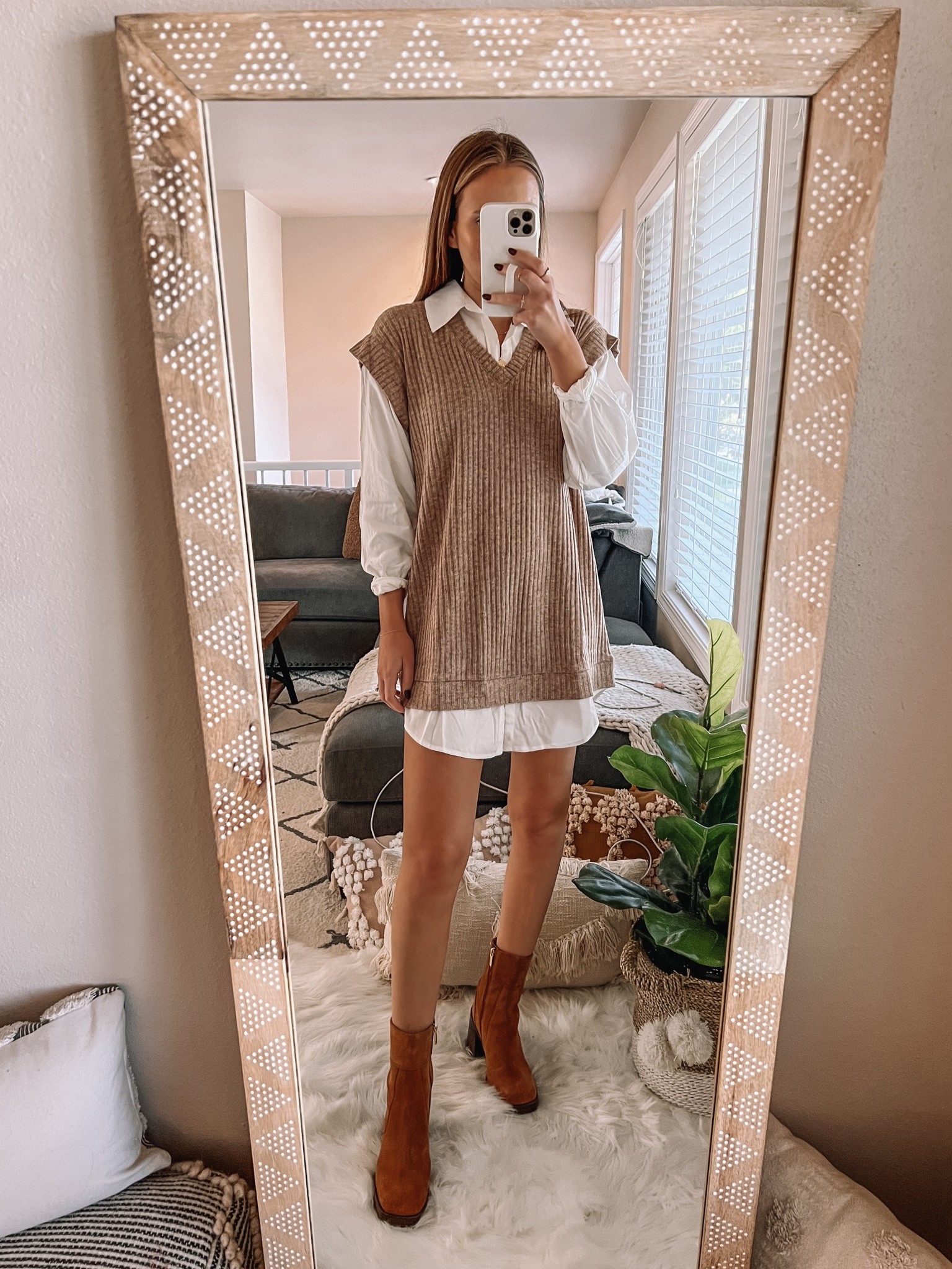 Sweater Vest & Shirt Combo Dress curated on LTK