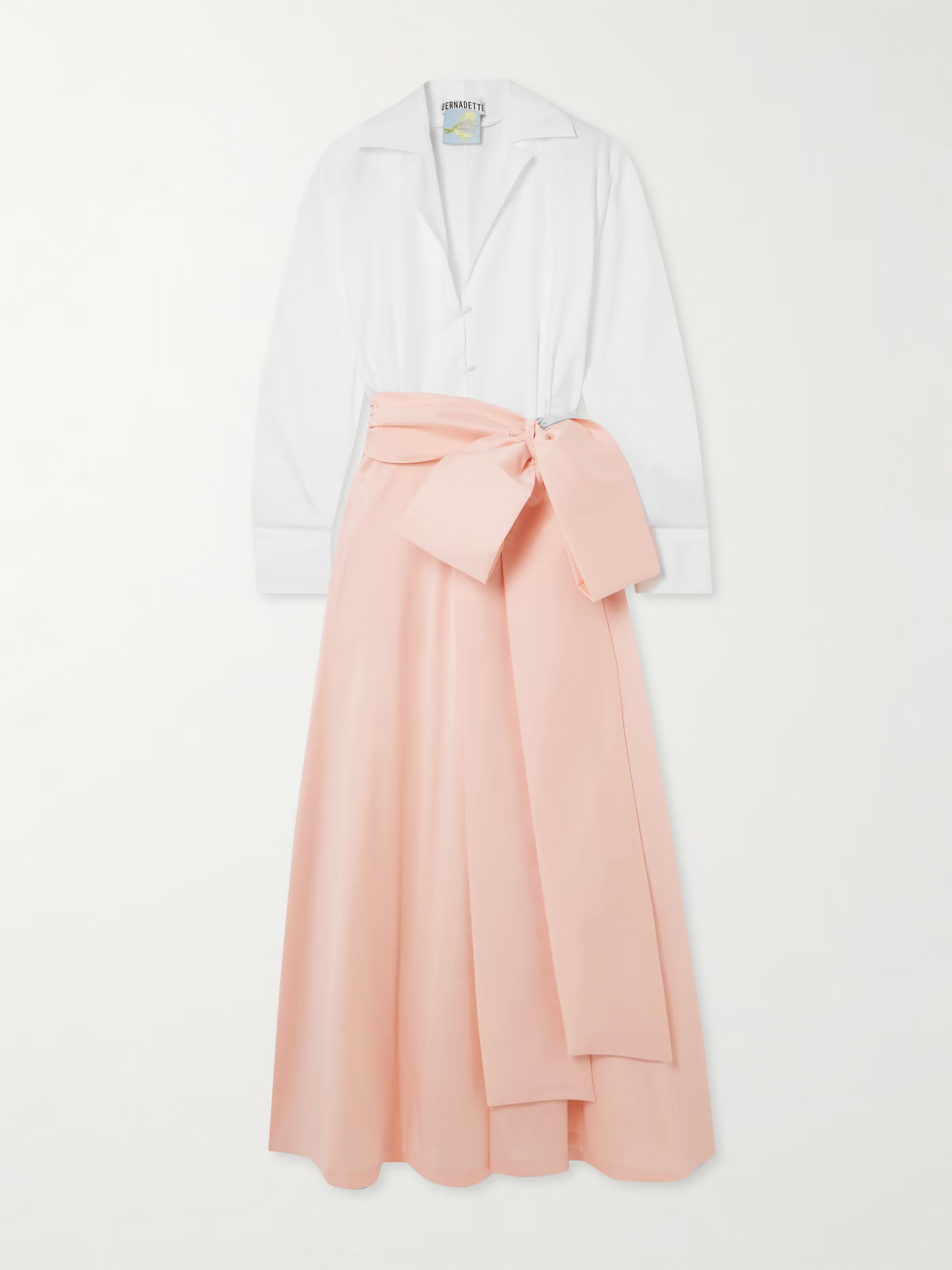 Clarence belted organic cotton-blend poplin and taffeta maxi shirt dress | NET-A-PORTER (UK & EU)
