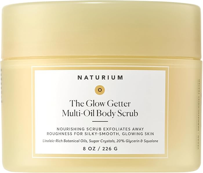 Naturium Glow Getter Body Scrub, Exfoliating Sugar Crystals with Linoleic-Rich Oils, Glycerin & S... | Amazon (US)