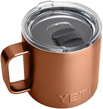 YETI Rambler 14 oz Mug, Vacuum Insulated, Stainless Steel with MagSlider Lid, Stainless | Amazon (US)