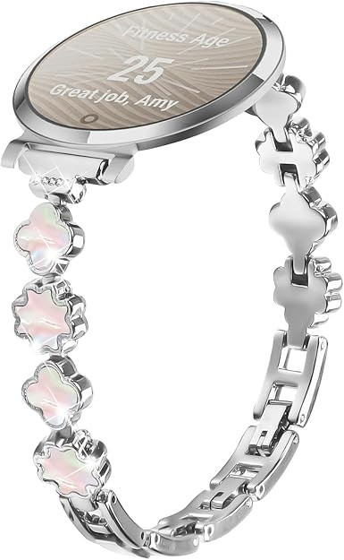 Bling Bands Compatible with Garmin Lily 2 /Lily 2 Classic, Diamond Rhinestone Metal Cowboy Chain ... | Amazon (US)