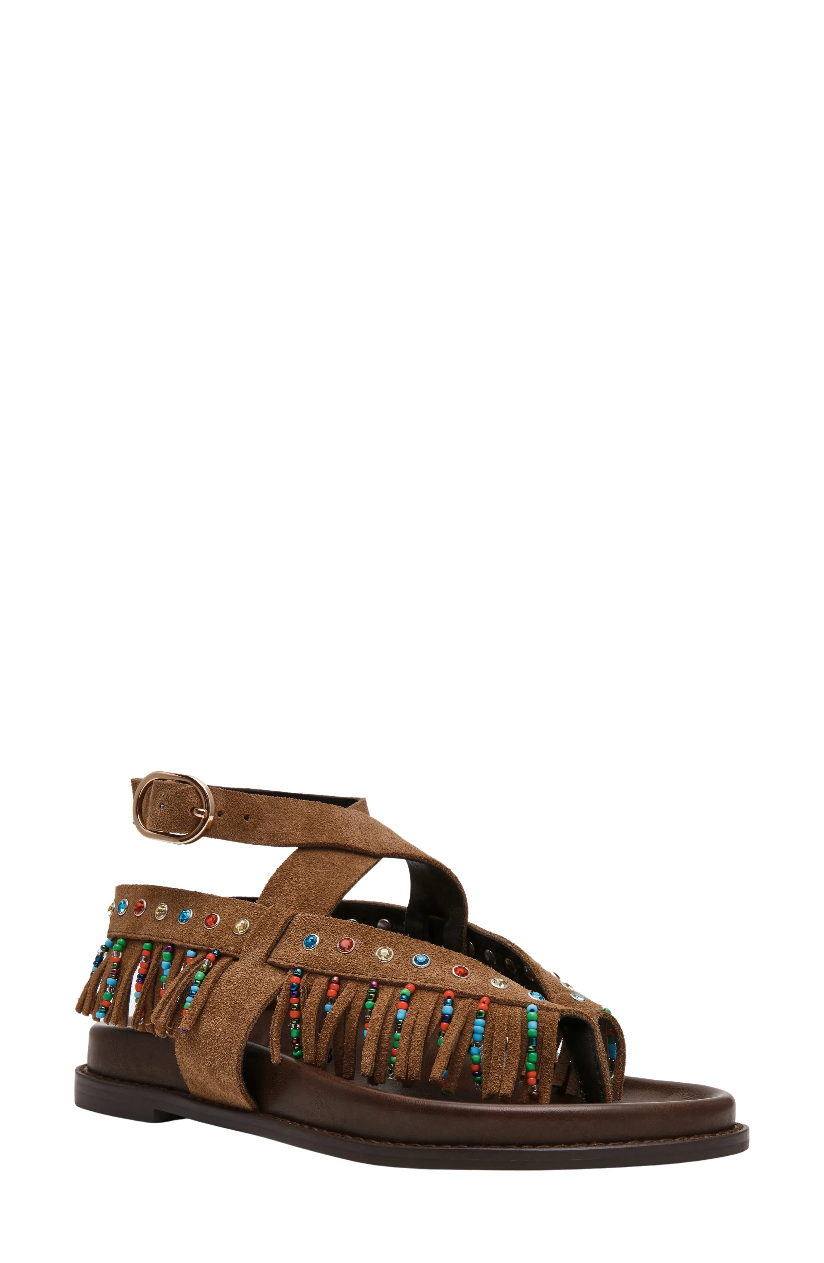 Wendell Beaded Fringe Ankle Strap Sandal (Women) | Nordstromrack | Nordstrom Rack